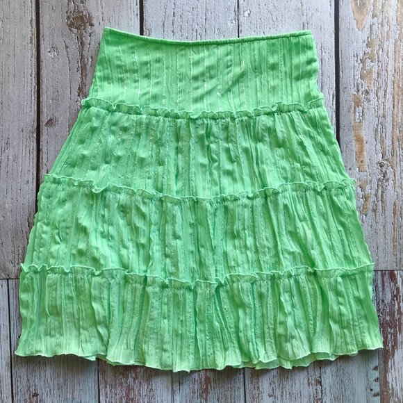 Star City Dresses & Skirts - Star City Tiered Sequin Midi Skirt Size 1💚